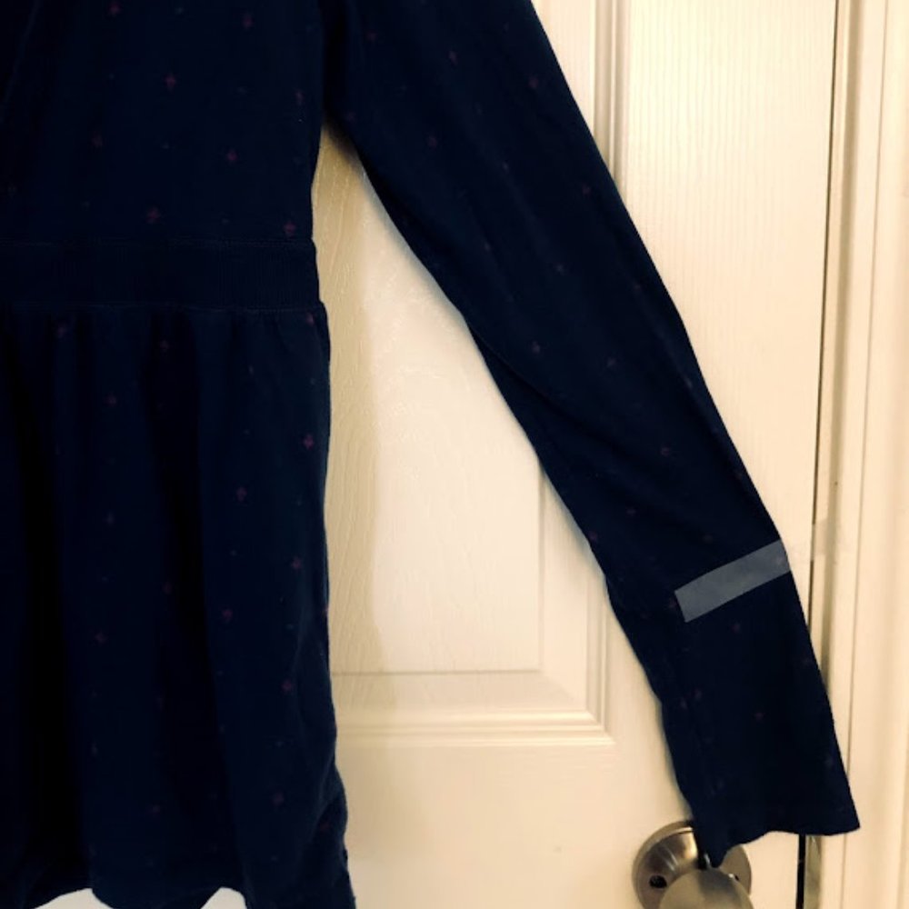 AMERICAN EAGLE blue blouse / top w hood, M - Picture 4 of 14